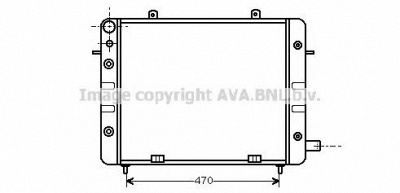 AVA QUALITY COOLING ol2084 -  Радиатор, охлаждение двигателя